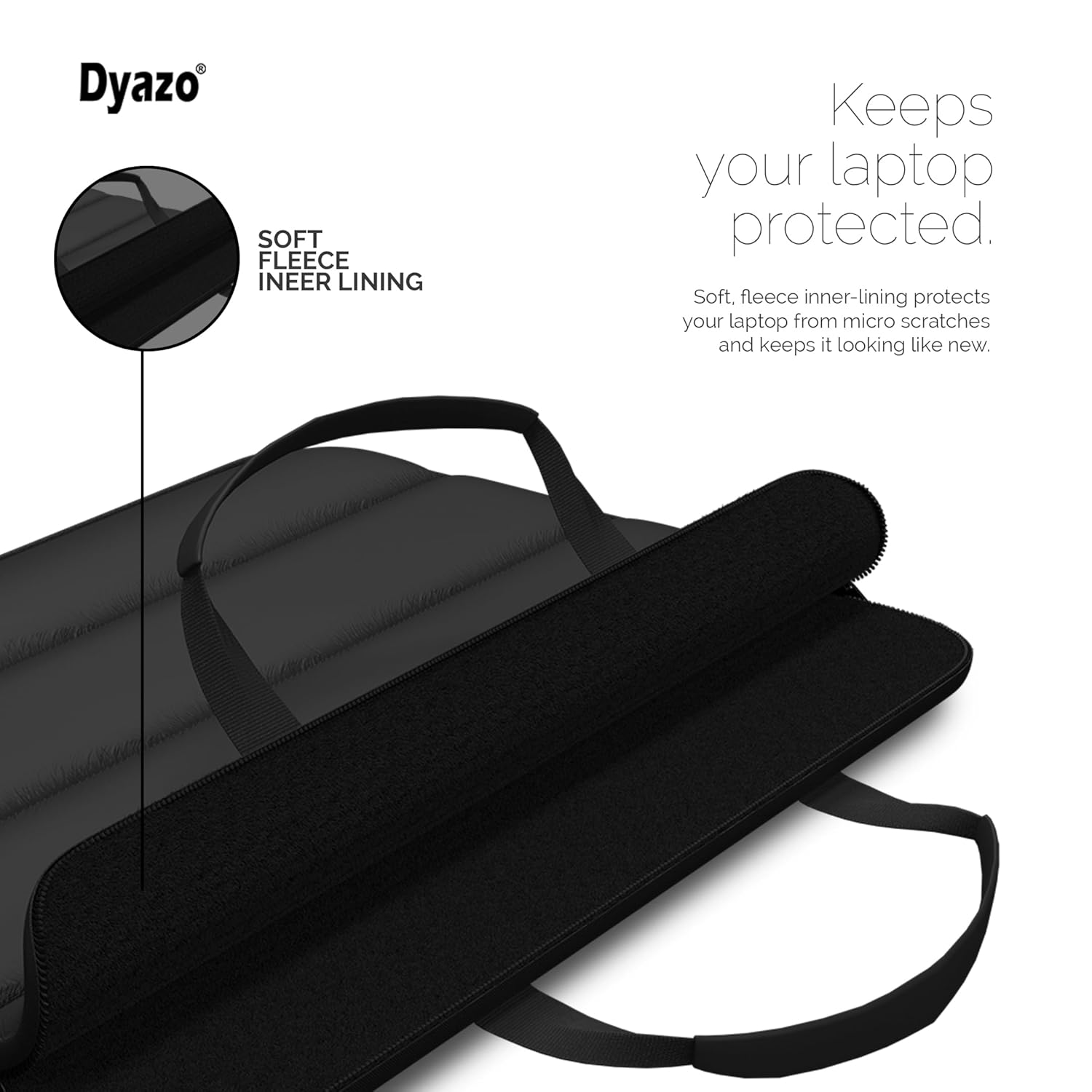 dyazo fluffy laptop sleeve